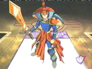 Flame Swordsman Joey standing on his card